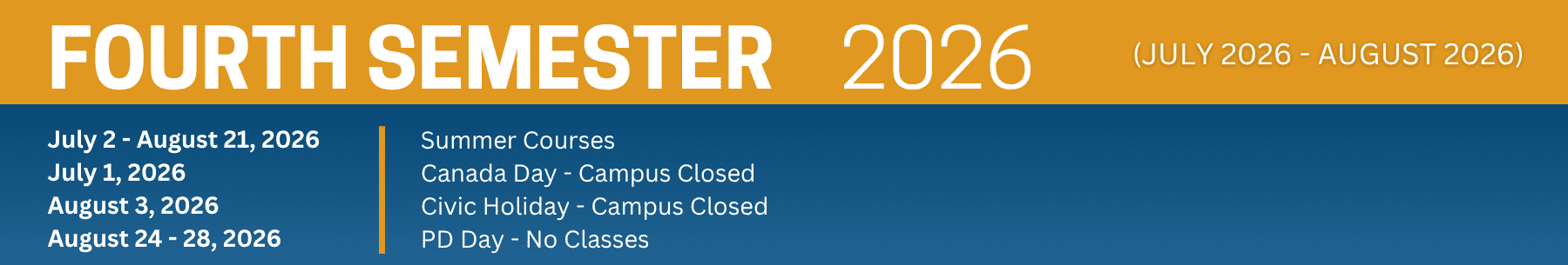 academic events -Fourth semester